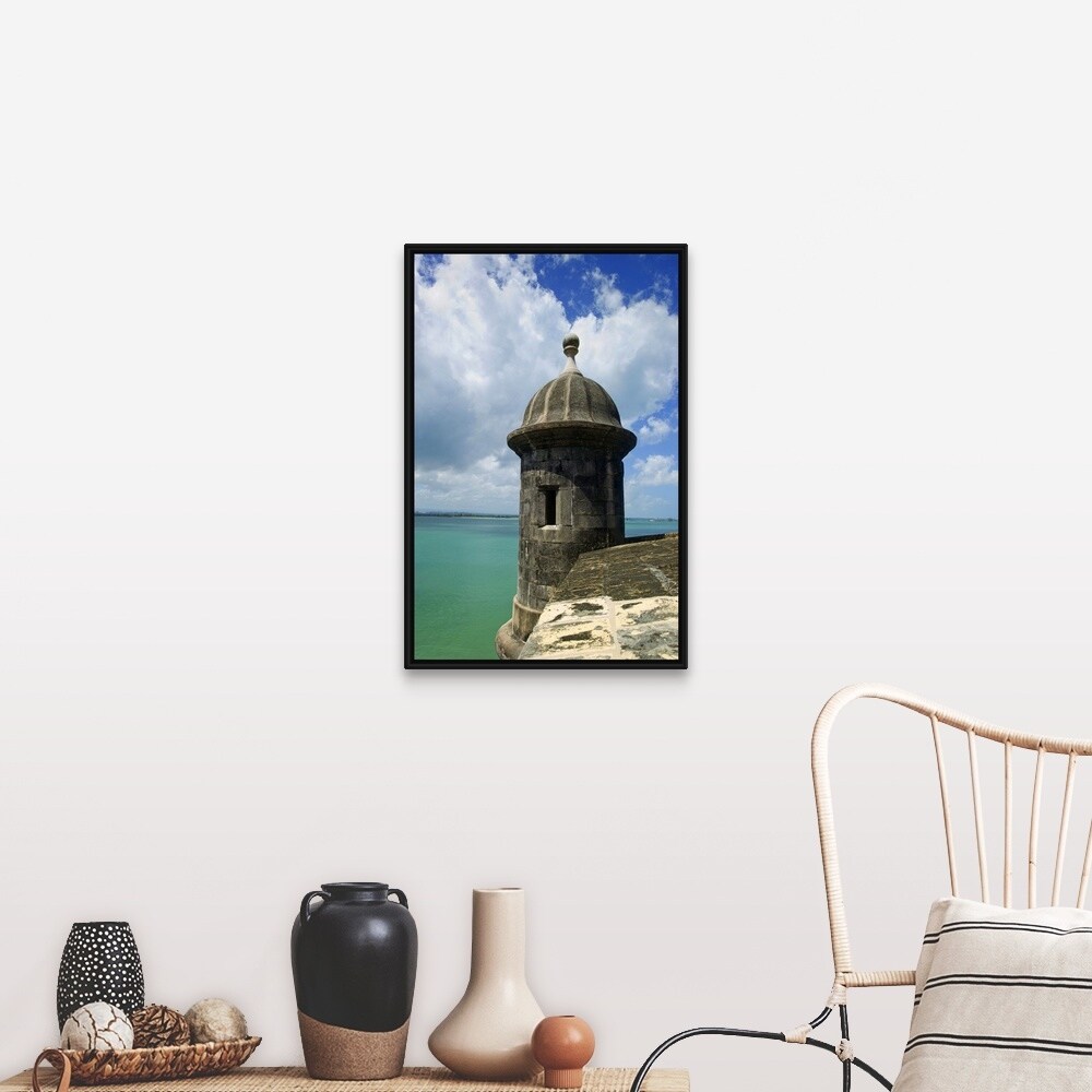 Shop Puerto Rico Old San Juan El Morro Fortress Black Float Frame Canvas Art Overstock 25522335