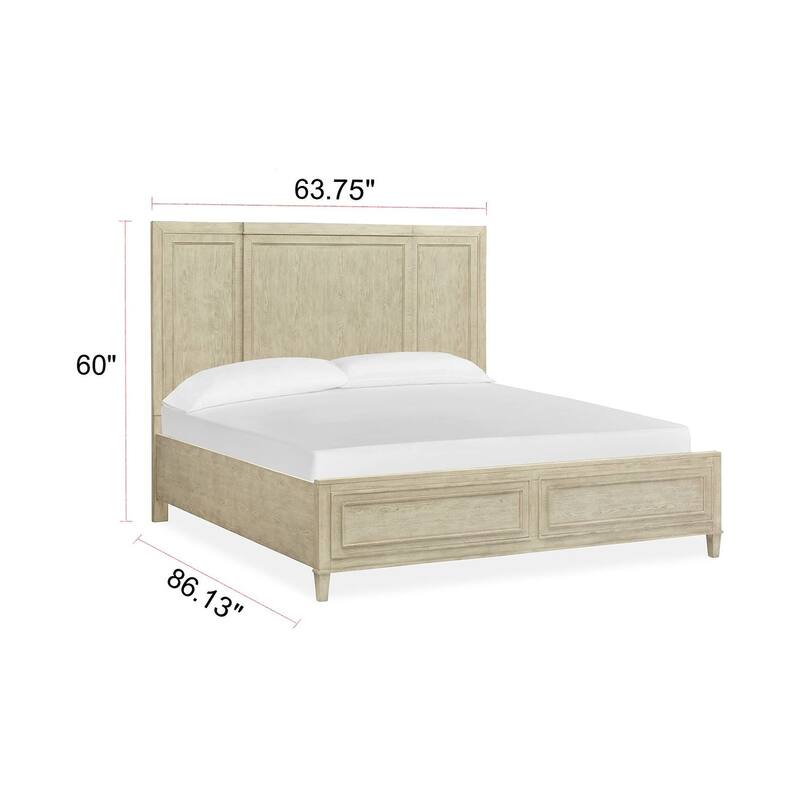 Magnussen Home Sheridan Limestone Panel Bed