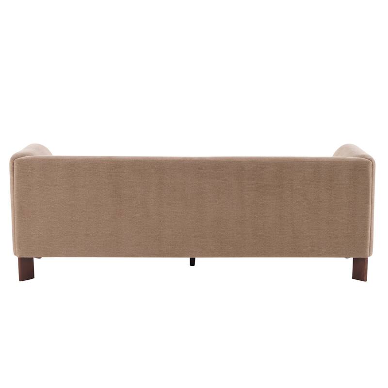 Christopher Knight Home Aurelian Birch Upholstered Tuxedo Sofa with Solid Wood Legs