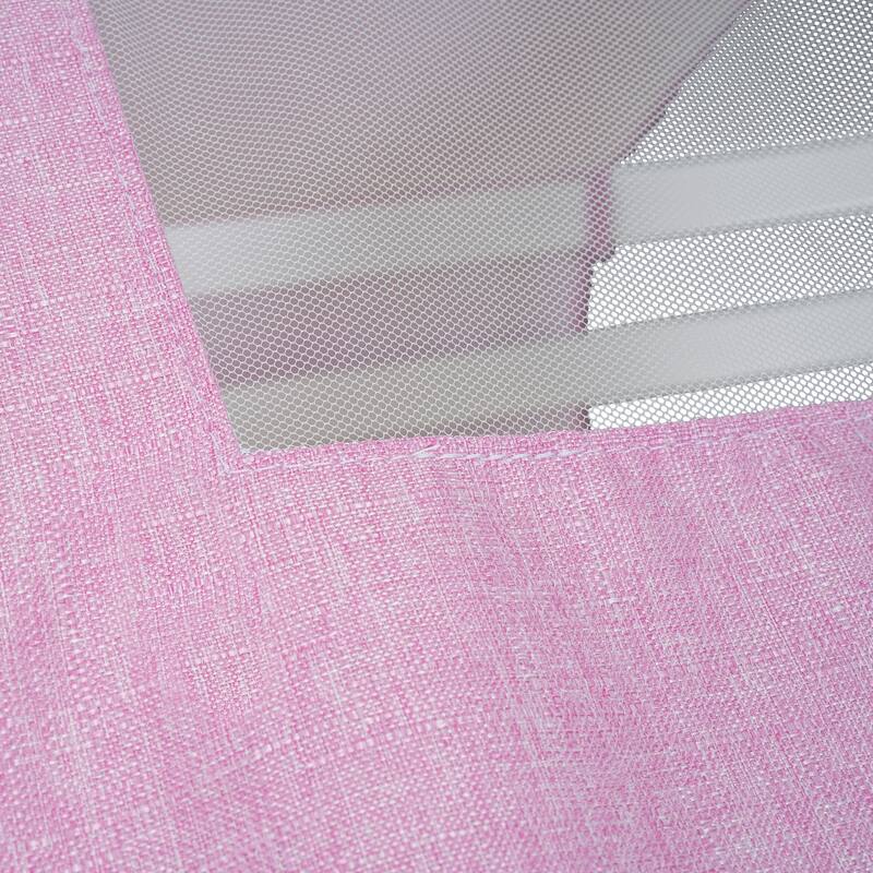 House-Shaped Wooden Loft Bed with Tent, Slide & Storage - Twin/Full Size in White & Pink