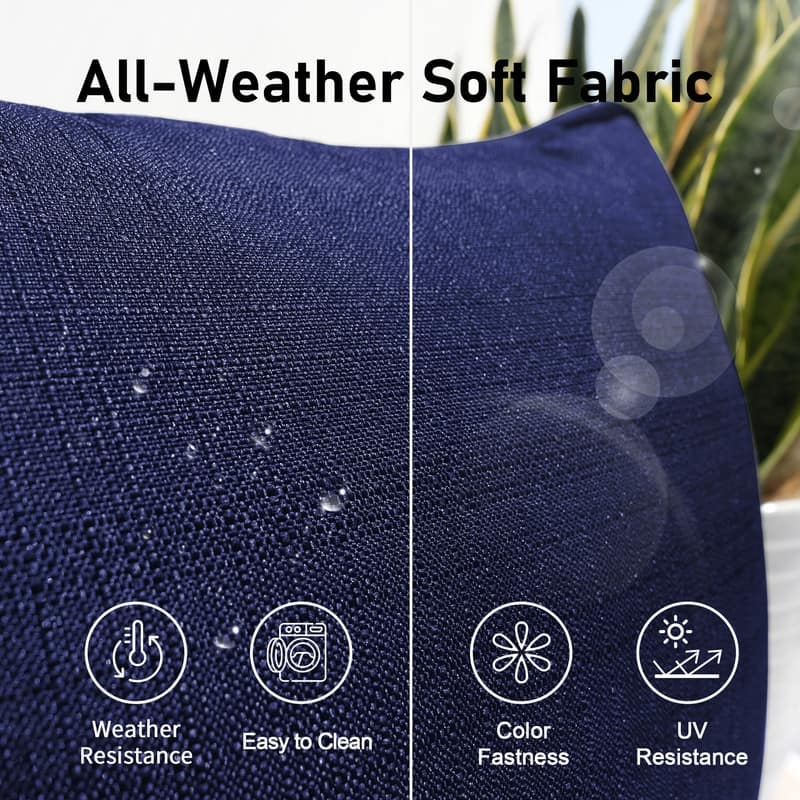 FINCATI Outdoor Wicker Modular Sectional Conversation Set with Cushions, Modern Patio Furniture Set