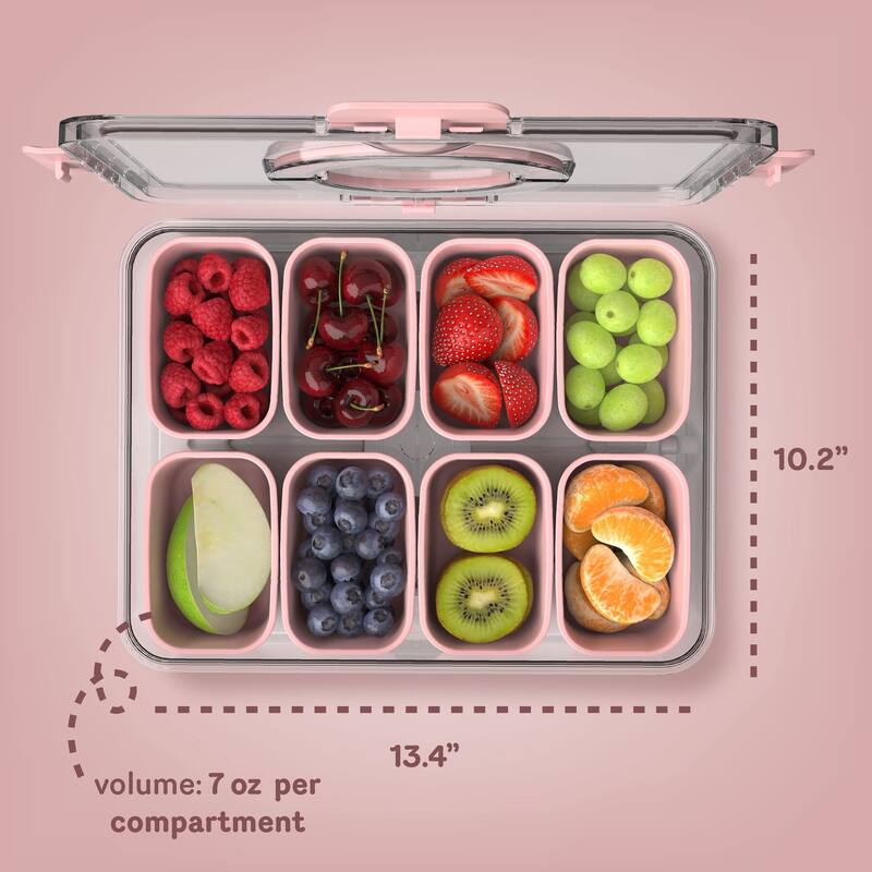 COOK WITH COLOR Snackle Box for Kids Lunch Box and Snack Container