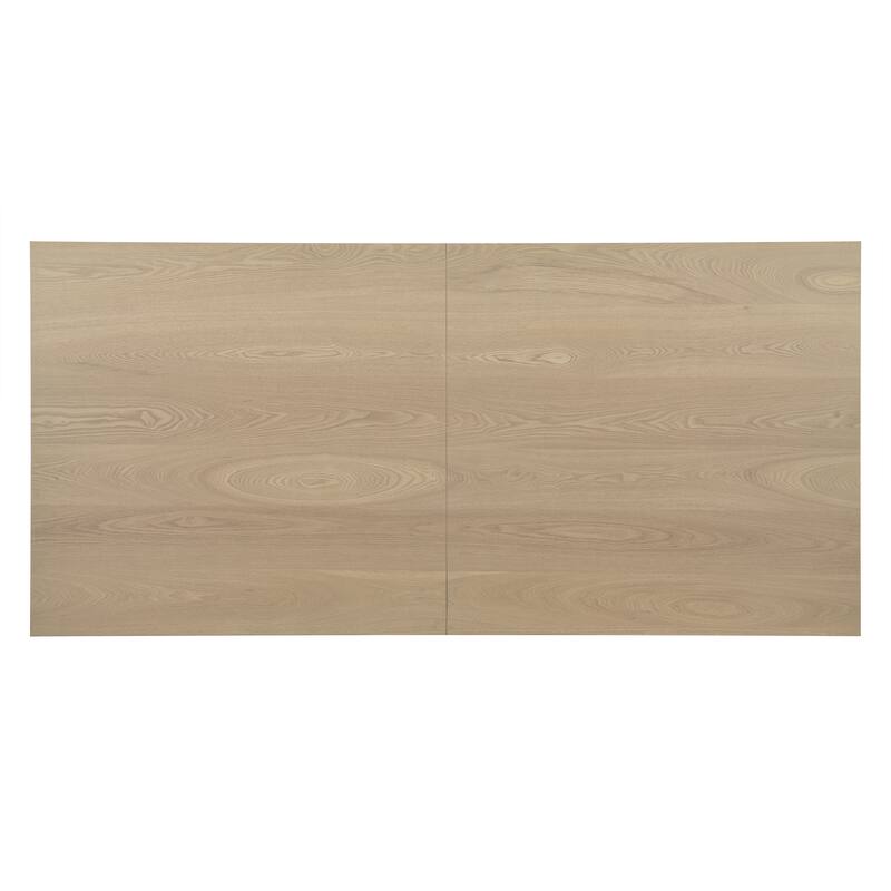 Rectangular Dining Table 84 Inch Solid Wood Seats 6 Kitchen Office Desk