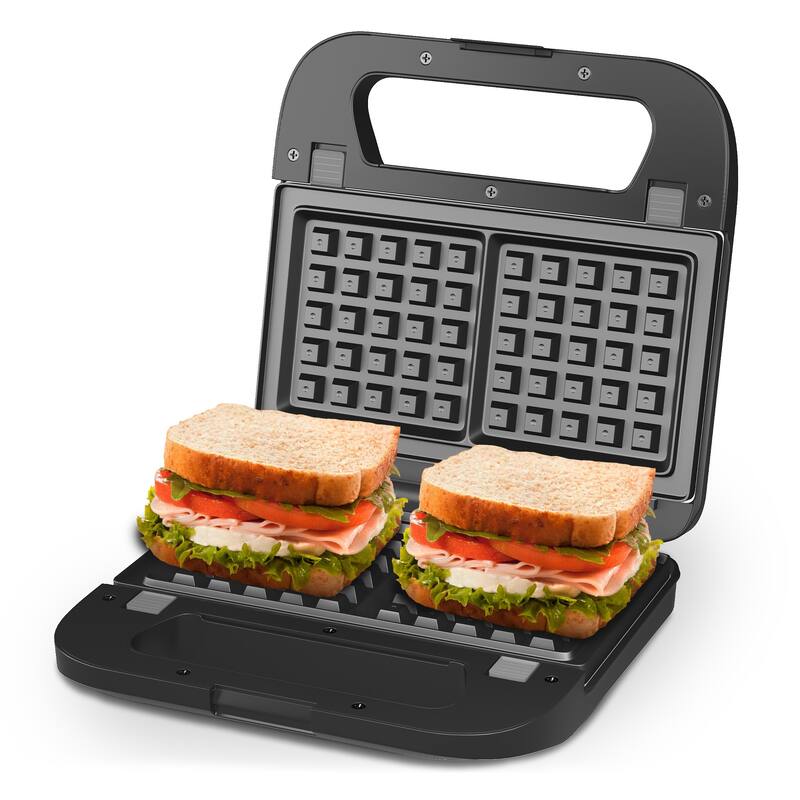 3 in 1 Electric Waffle, Grill & Sandwich Maker - N/A
