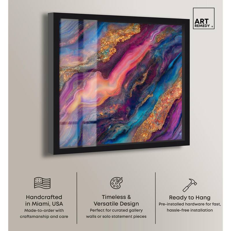 Glittering Spectrum III Shadowbox by Art Remedy