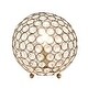 preview thumbnail 31 of 36, Elegant Designs Crystal Ball Sequin Chrome Table Lamp