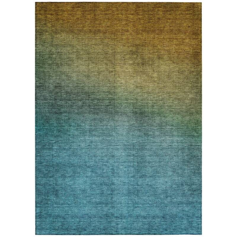 HomeRoots Ombre Transitional Rectangle Outdoor Rug