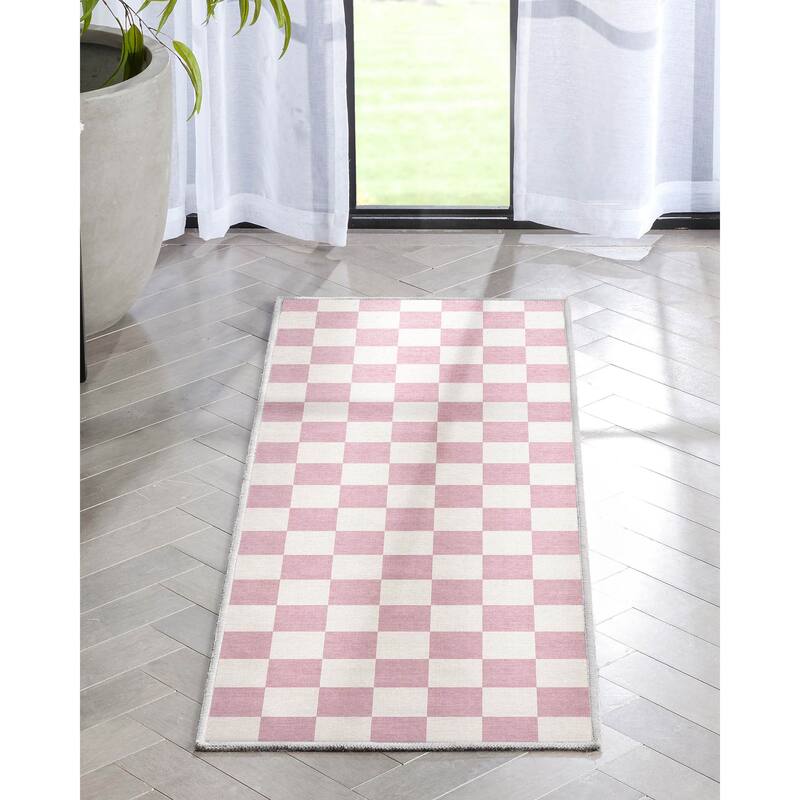 Well Woven Apollo Square Modern Geometric Flat-Weave Area Rug