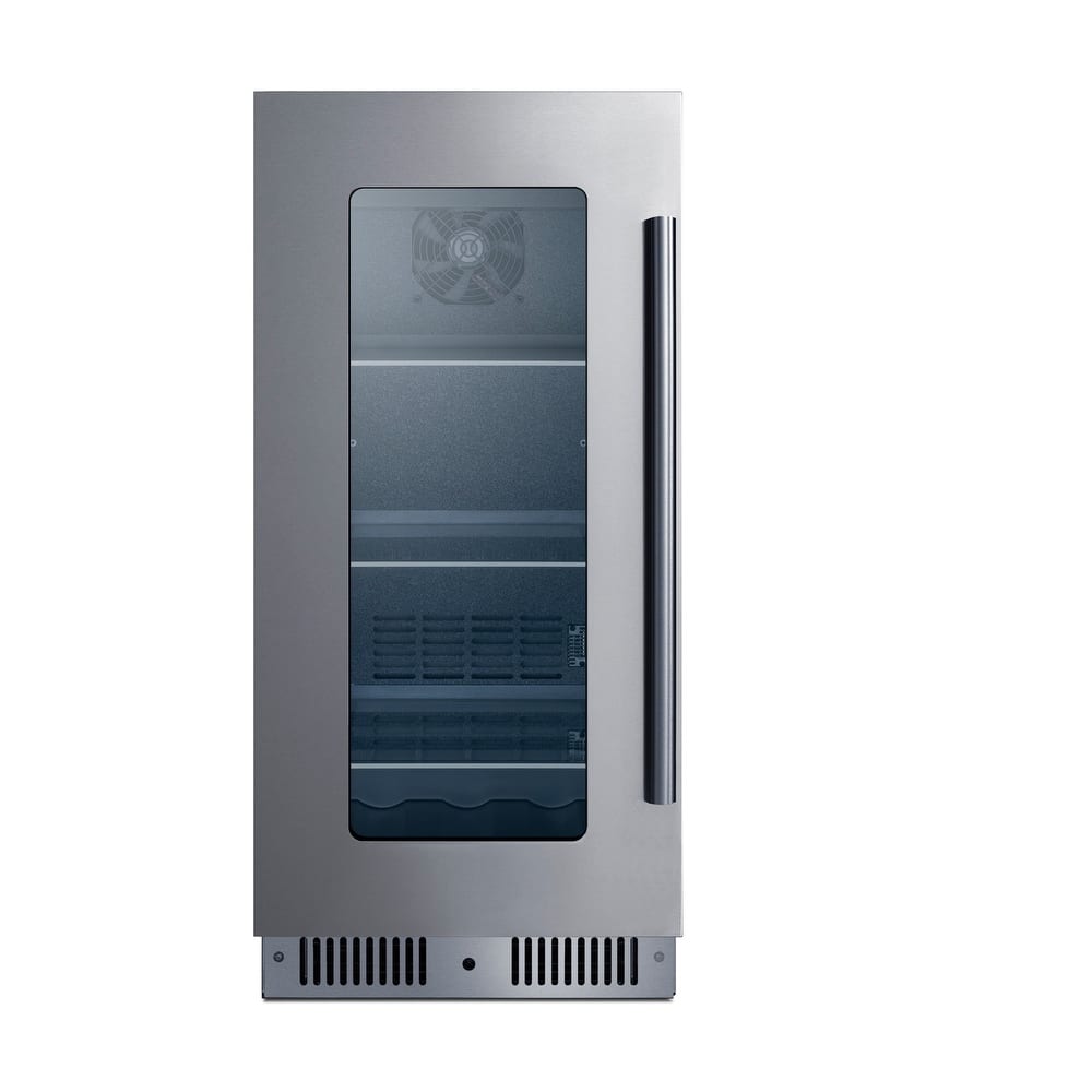 Summit CL156BV1LHD 15" Wide 96 Can Capacity Left Hinge Beverage Cooler