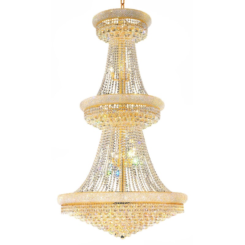 Empire 38 Light Down Chandelier With Gold Finish - Gold