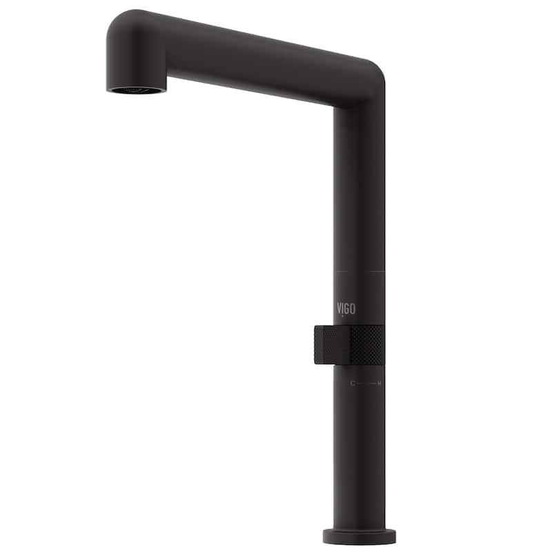 VIGO Jewel 11" H Single Handle Kitchen Bar Faucet - Matte Black