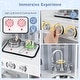 preview thumbnail 6 of 8, Gymax Play Kitchen Toy Set w/ Chalkboard Oven Sink Faucet Stove Water