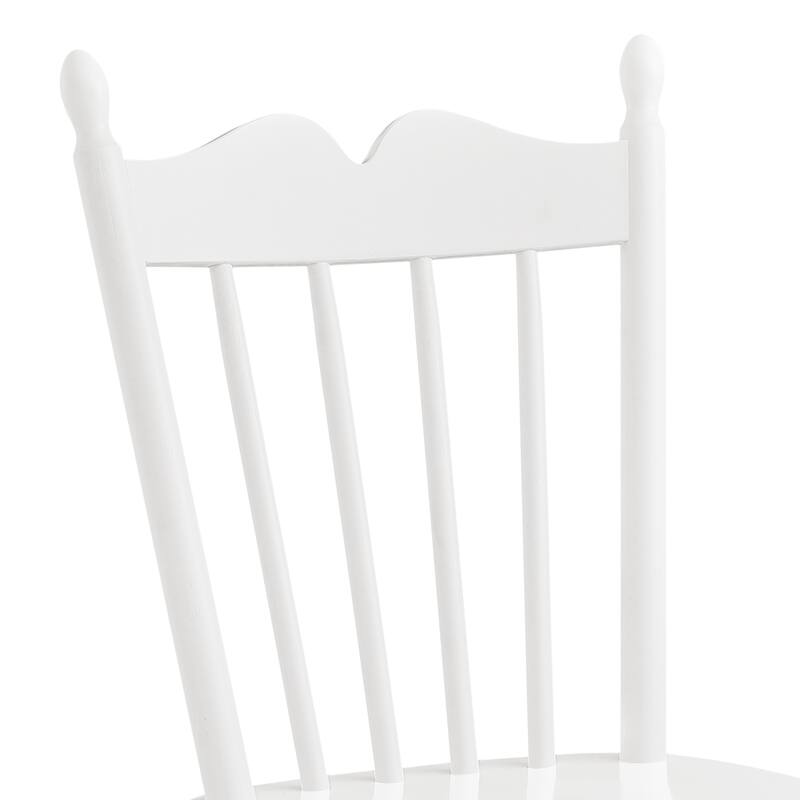 Set of 2 Farmhouse Wooden Kitchen Chairs - N/A