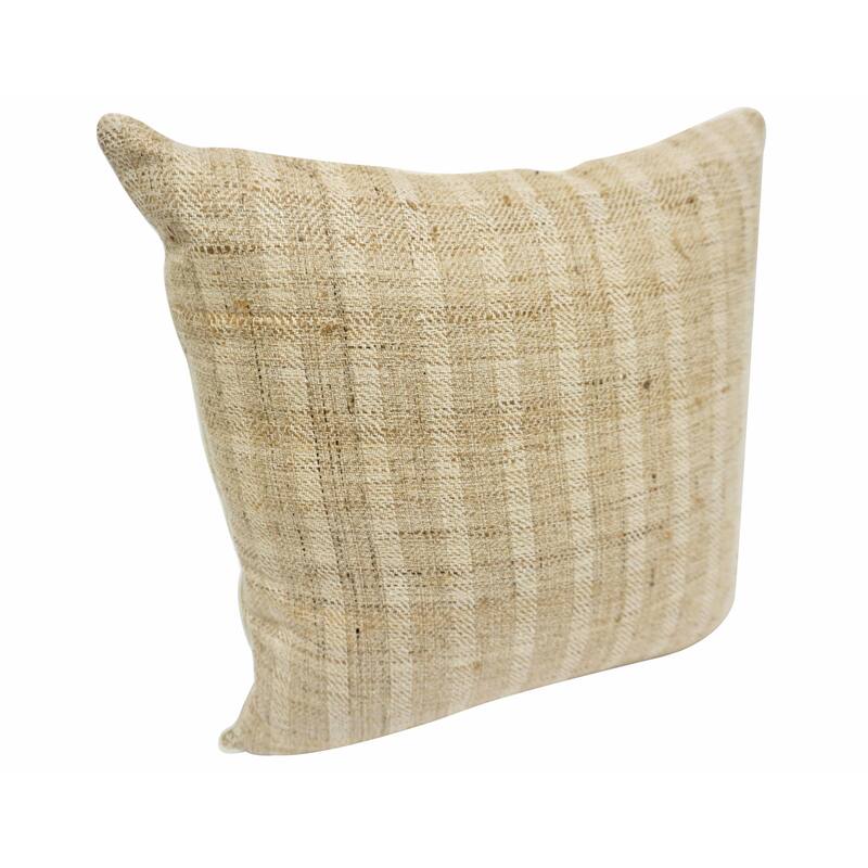 Home&Manor Sunlaud Vintage Raw Silk Pillow 18"