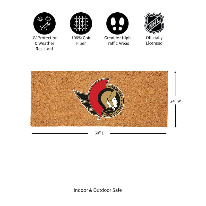 Ottawa Senators Full Color Indoor/Outdoor Coir Mat