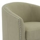 preview thumbnail 33 of 44, Nailhead Trim Upholstered Swivel Accent Chairs Set of 2
