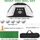 preview thumbnail 1 of 3, Wellco Golf Practice Net, Golf Hitting Aids Nets for Backyard Driving Chipping, Home Golf Swing Training, Outdoor Sports white and black