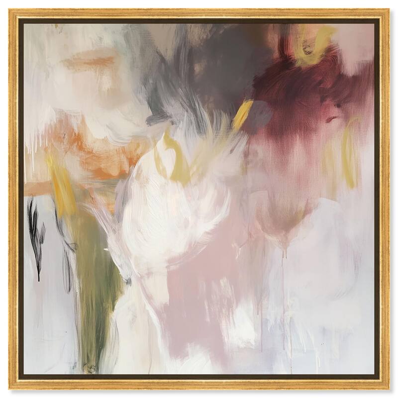 Painterly Energy Canvas by Art Remedy - Gold - 16" x 16"