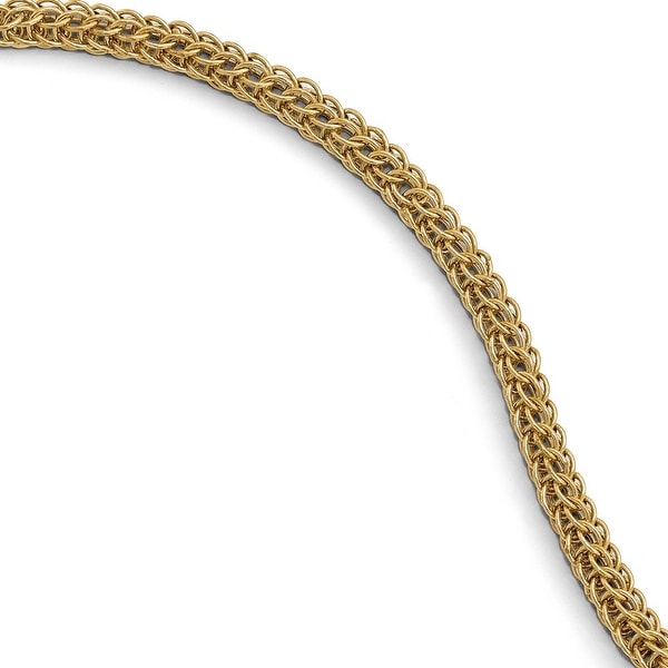 Italian 14k Yellow Gold Link Bracelet - 7 inches