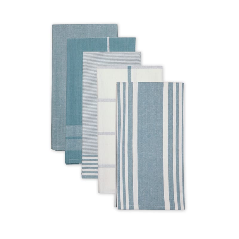 Classic Oversized Woven Dishtowels (Set of 5)