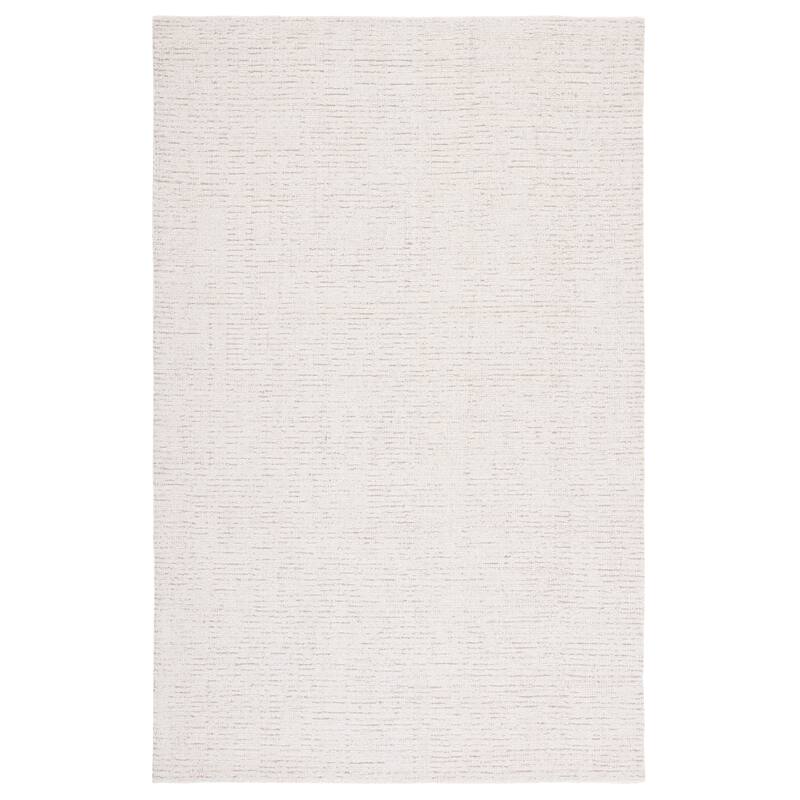 SAFAVIEH Handmade Abstract Lotje Modern Wool Rug - 2' x 3' - Ivory/Beige