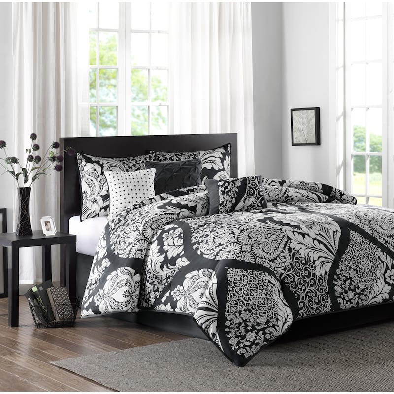Madison Park Marcella 7 Piece Cotton Printed Comforter Set