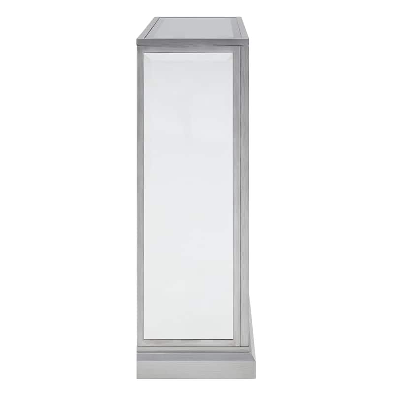 SEI Furniture Tranton Glam Mirror Electric Fireplace - N/A