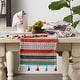 preview thumbnail 31 of 29, DII Picante Stripe Tassel Table Runner 13x72