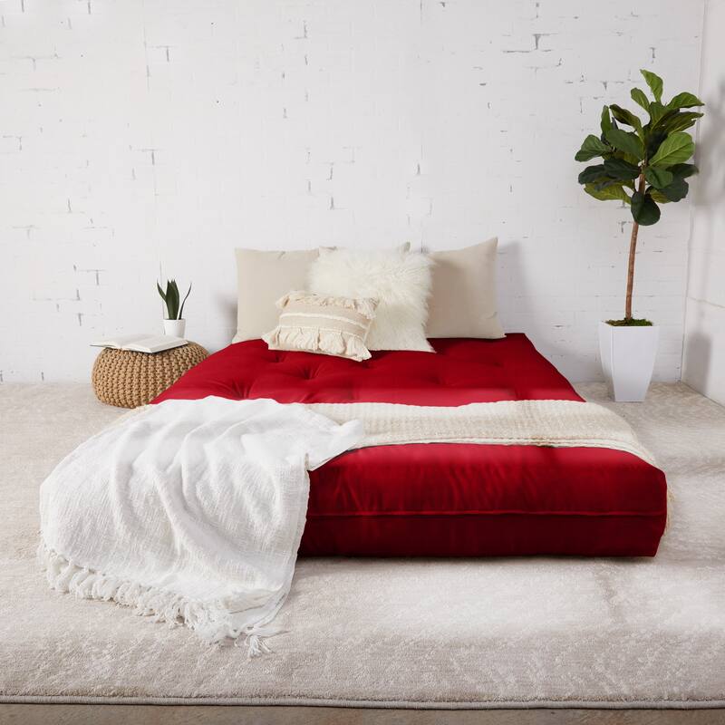 Humble + Haute Full-size 10-inch Futon Mattress (Mattress Only) - Red - Full