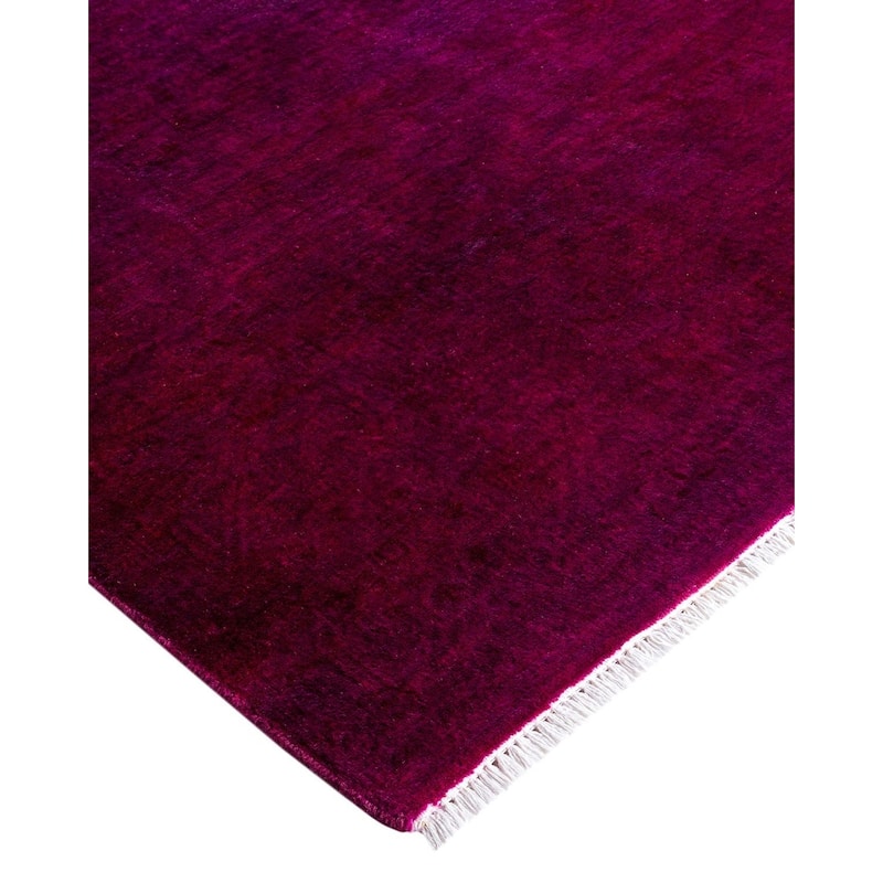 Fine Vibrance One-of-a-Kind Hand-Knotted Area Rug - Pink, 6' 2" x 9' 2" - 6' 2" x 9' 2"