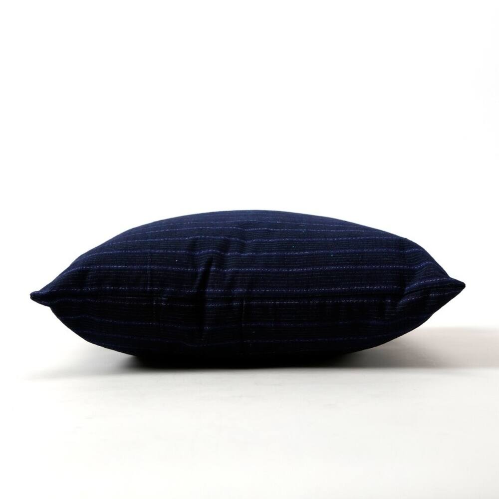Artissance Vintage Homespun Navy Blue Pillowcase, 15 Inch Depth (Size