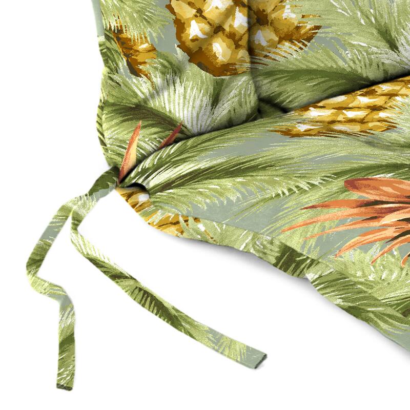 21" x 38" Outdoor Chair Cushion with Ties and Loop - 38'' L x 21'' W x 3.5'' H