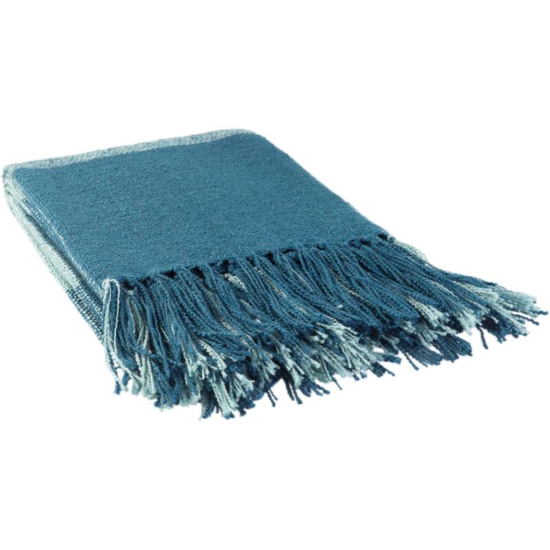 Artistic Weavers Bison Plaid Fringe Acrylic Throw