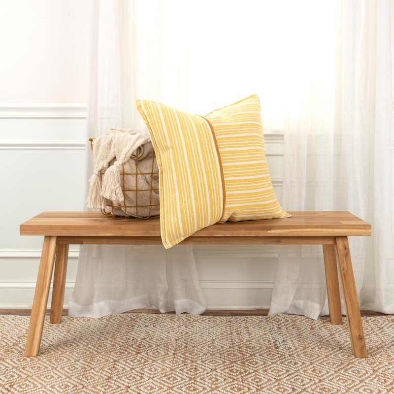 Rizzy Home Woven Stripe Texture Throw Pillow Cover…