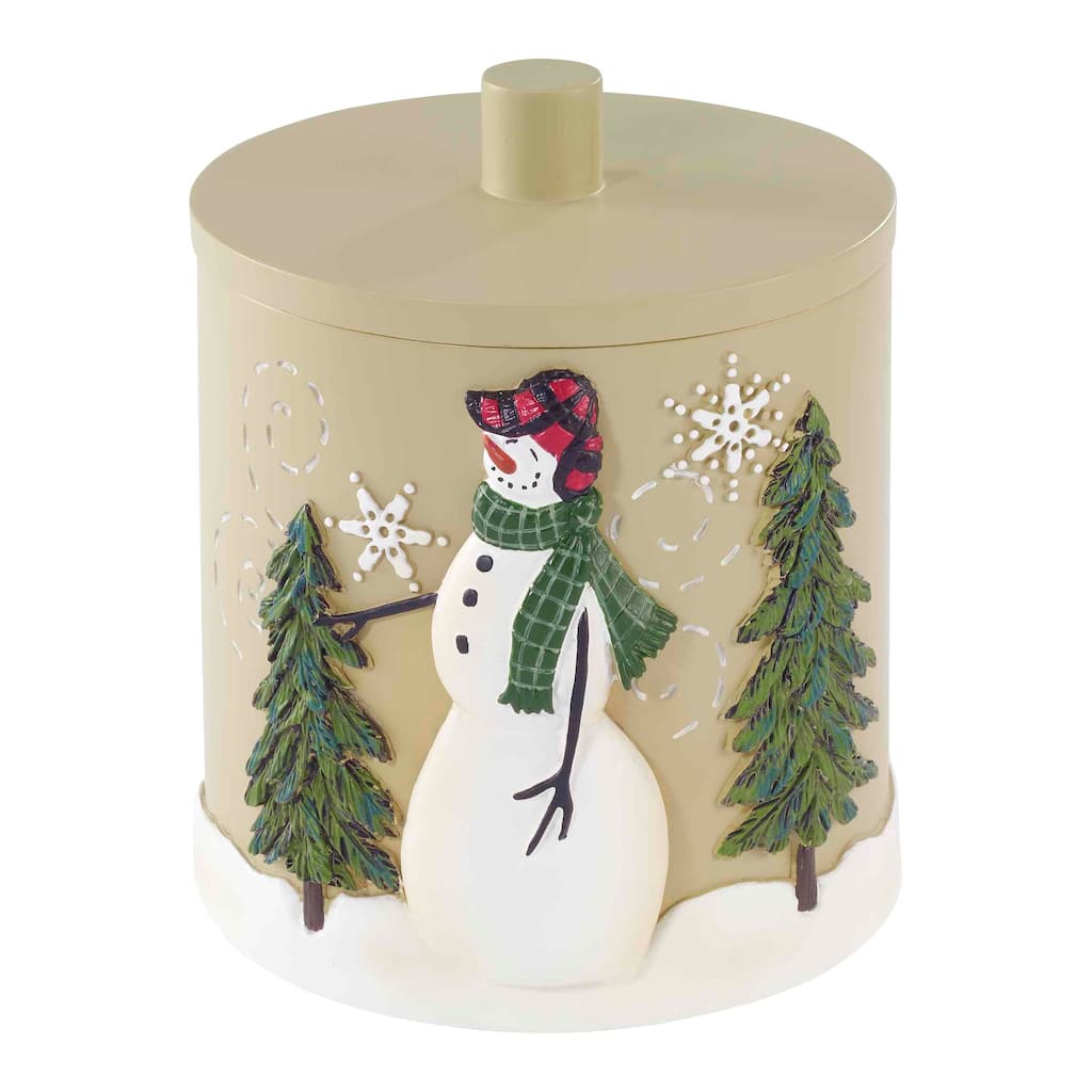 Avanti Linens Snowmen Gathering Jar - Beige