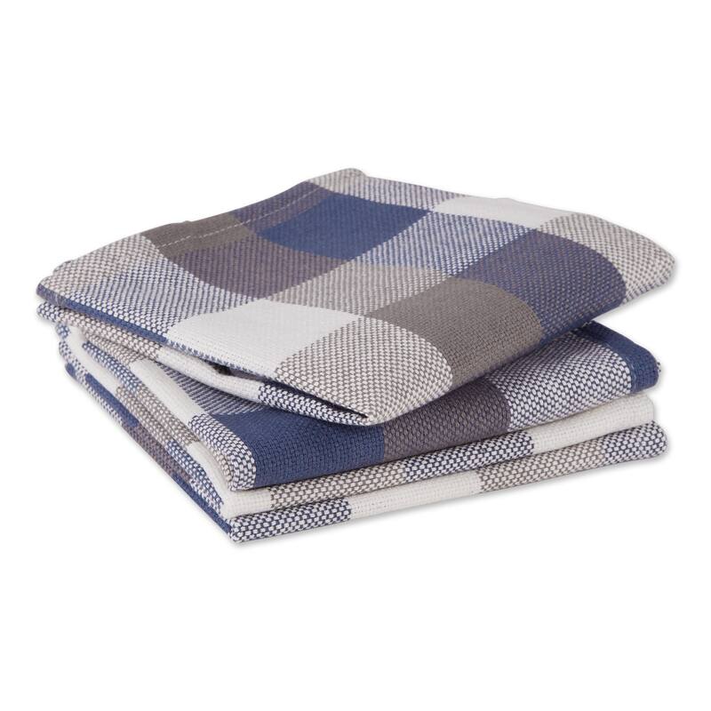DII Tri Color Check Dishcloth (Set of 4)