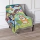 preview thumbnail 12 of 24, Bluey Woven Tapestry Throw Blanket