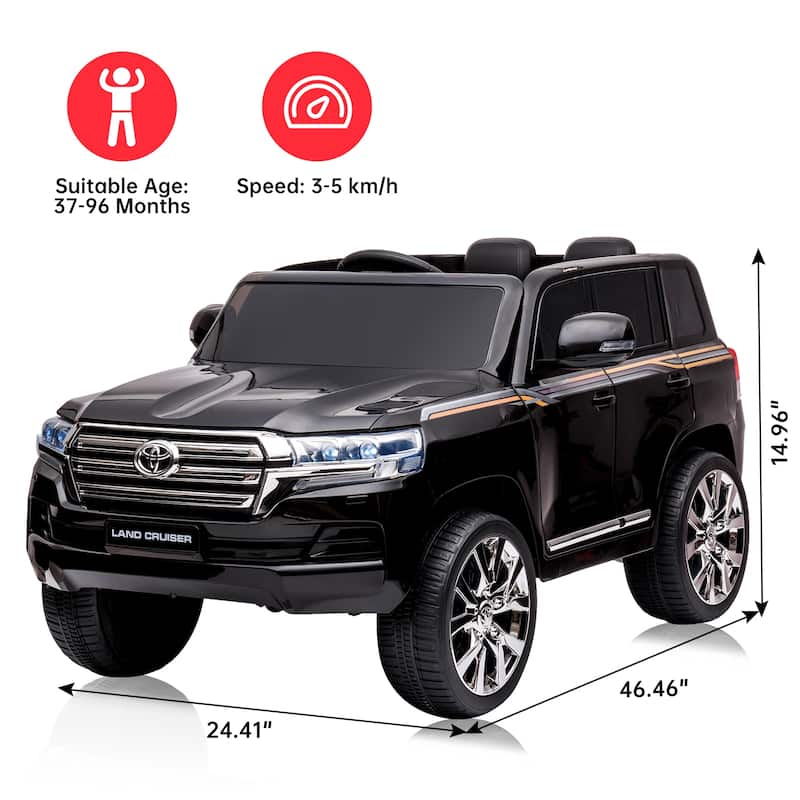 12V Kids Ride On Truck Car, Licensed Toyota Land Cruiser