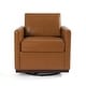 preview thumbnail 96 of 154, Set of 2 Modern Swivel Accent Armchairs Upholstered Arm Chairs
