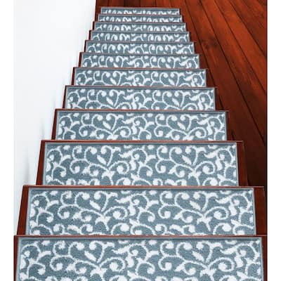 SussexHome Leaf Pattern Stair Treads
