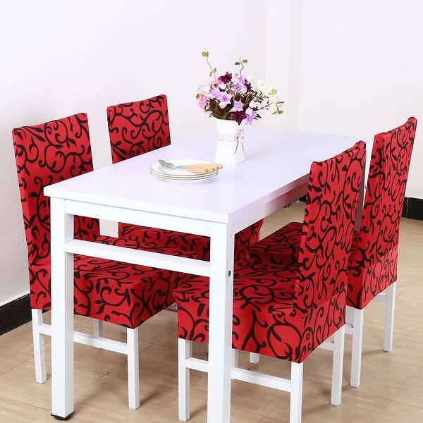 Shop 4pcs Elastic Short Decorative Slipcovers Chair Covers For