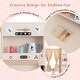 preview thumbnail 7 of 5, Kids Kitchen Playset with Microwave and Coffee Maker for Ages 3+-Pink - 40" x 13.5" x 43" (L x W x H)