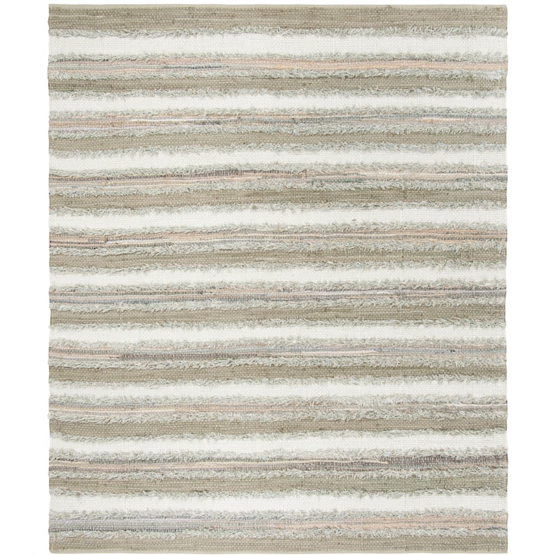 SAFAVIEH Handmade Flatweave Montauk Mridalini Casual Cotton Rug - 8' x 10' - Beige/Multi