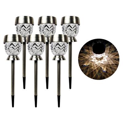 Powered LED Pathway Lights - White - 14tall