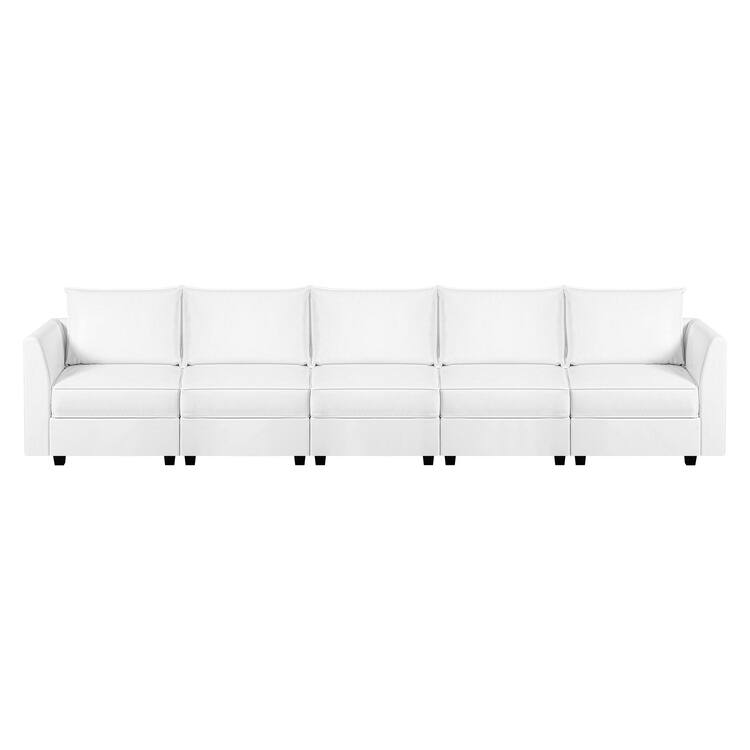 Modern 5-Seater DIY Convertible Modular Sectional Sofa Collection combo