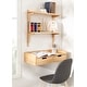 preview thumbnail 13 of 32, Kate and Laurel Meridien Mid-Century Wall Shelves - 24x8x24