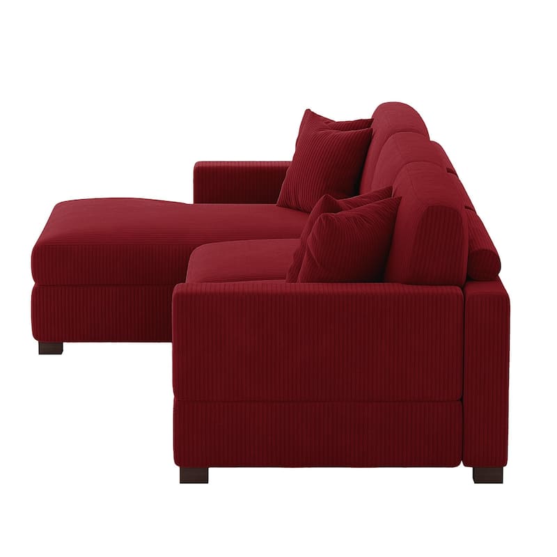 Oversized L-shaped Modular Sectional Sofa with Chaise Lounge