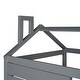 preview thumbnail 18 of 25, Twin House Bed with Trundle & Guardrail