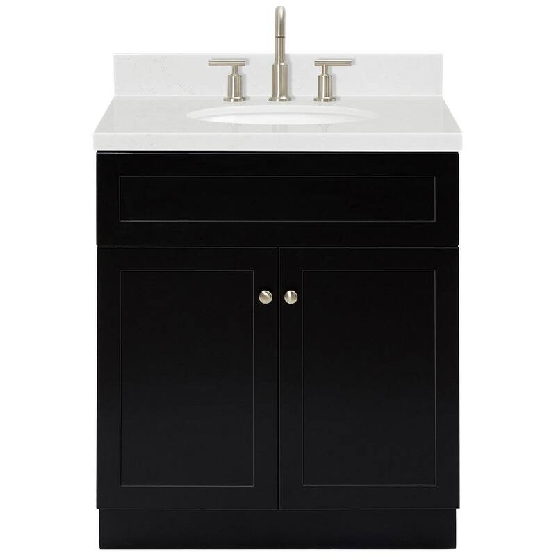Ariel F030SCQOVO Hamlet 30" Free Standing Single Basin Vanity Set with - Black