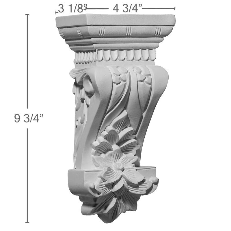 Salo Corbel - 4 3/4"W x 3 1/8"D x 9 3/4"H